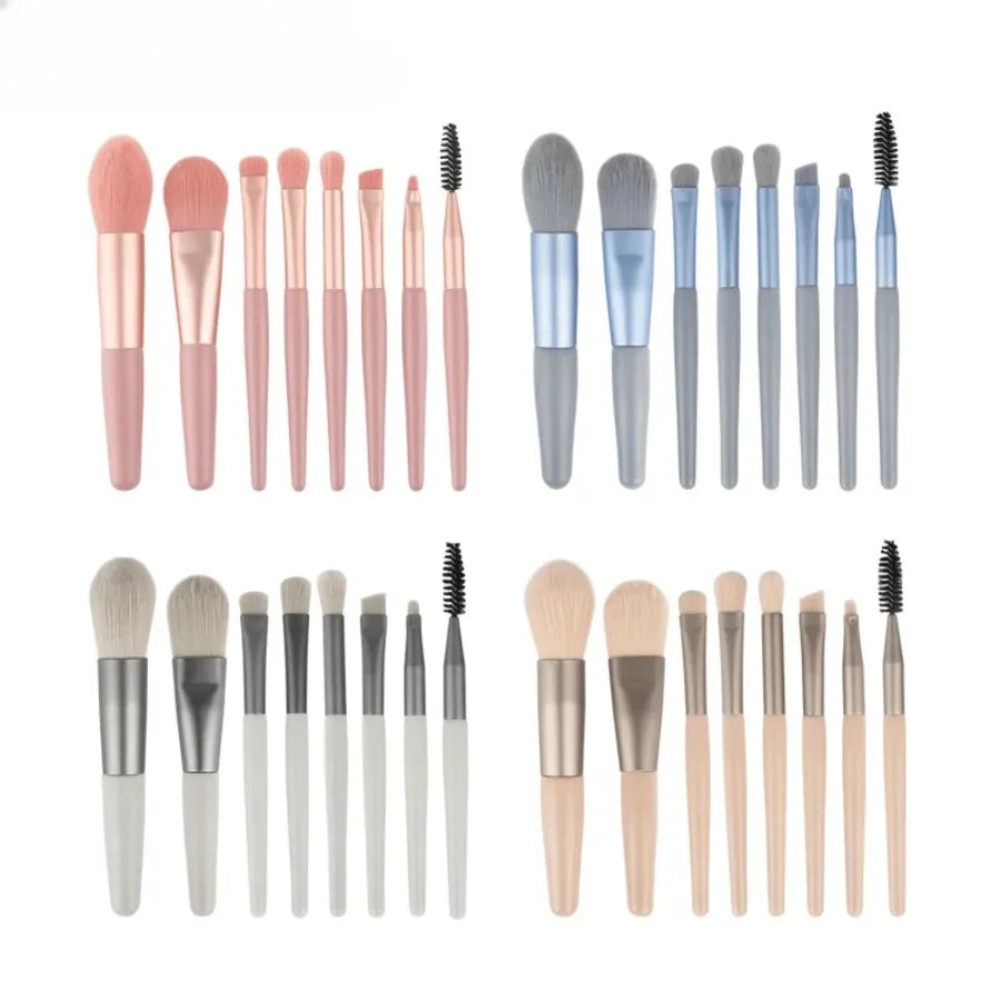 8pc Makeup Brush Set