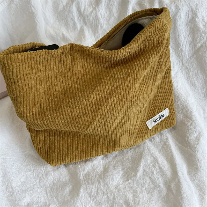 Cute Solid Color Cosmetic Bag